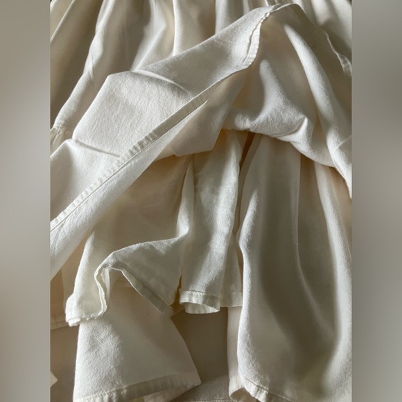 OLD NAVY Off White and Black Embroidered Boho Cotton Blend Tiered Dress Size XL - Picture 11 of 13